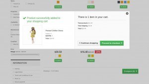 CLLOH portfolio - ecommerce website add to cart screenshot