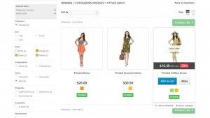 CLLOH portfolio - ecommerce website product list filter screenshot