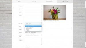 CLLOH portfolio - Wander Floral contact page 2 screenshot