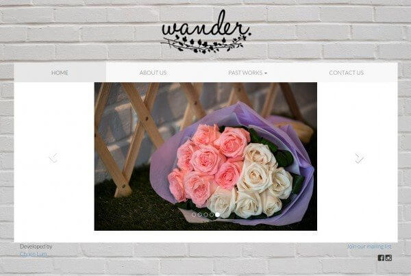 CLLOH portfolio - Wander Floral screenshot