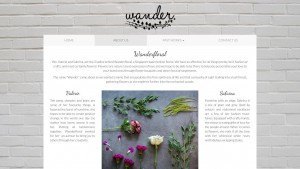 CLLOH portfolio - Wander Floral about page screenshot